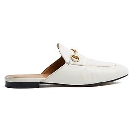 Mules Gucci Princetown EU39.5 Pelle Ecru Loafers Pantofole UK6 US8.5