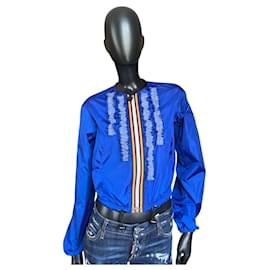 Dsquared2 K-Way Slim Jacke blau Polyamid