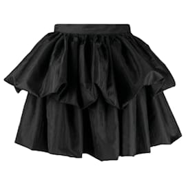 FALDA MINI RUFFLE CARMINA MOIRÉ EN NEGRO M ROTATE BIRGER CHRISTENSEN