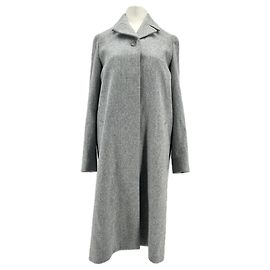 Abrigo de lana gris Maison Martin Margiela Talla 40