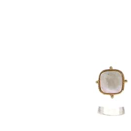 Anello dorato e pietra semipreziosa - Autre Marque