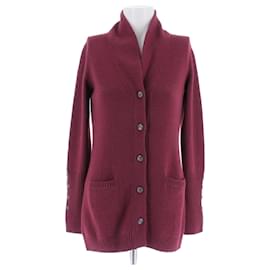 Bordeauxfarbener Cashmere-Cardigan - Loro Piana