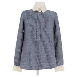 Camisa azul estampada - Gucci