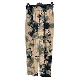 Autre Marque Calças fluidas RAQUEL ALLEGRA estampa camuflagem camel