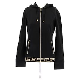 Felpa nera con cappuccio - Versace