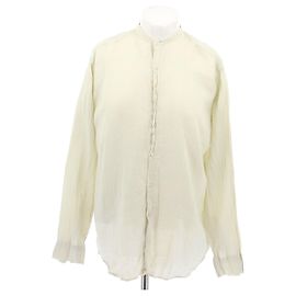 Autre Marque Camicia in lino verde chiaro