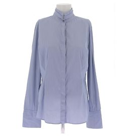 Camisa Brunello Cucinelli de algodón azul XL