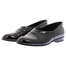 Chanel Mocassins noirs en cuir verni 37