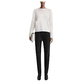 Totême Mohair Spitzenstrick creme M