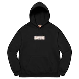 Felpa Burberry Box Logo con cappuccio nera XL