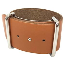 Bracciale charm Hermes in pelle cammello - Hermès