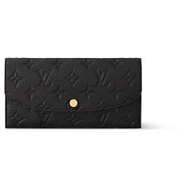 Cartera Louis Vuitton Emilie de cuero negro