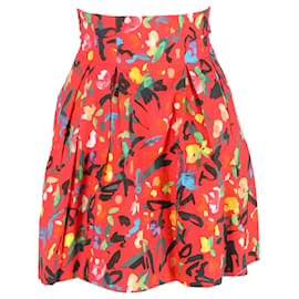 Autre Marque Falda impresa Philosophy de Lorenzo Serafini en algodón rojo