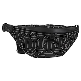 LOUIS VUITTON LV Marsupio Snow Discovery PM Borsa in Nylon Nera M21427 Auth 116570SM