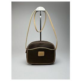 Borsa vintage Courreges nera marrone