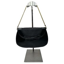 Bolso vintage de cuero patentado Givenchy negro
