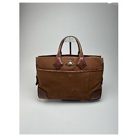 Borsa in pelle vintage Vivienne Westwood marrone