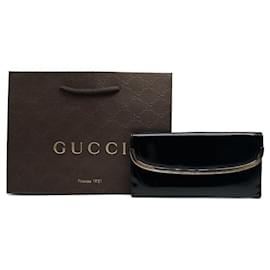 Vintage Gucci Lackleder Geldbörse schwarz