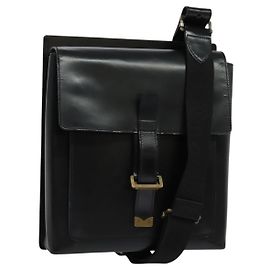 LOUIS VUITTON Borsa a Spalla Liege Fantassan Pelle Nera M92223 LV Auth sw544