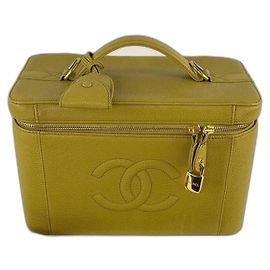 Borsa a spalla Chanel vanity vintage in caviar
