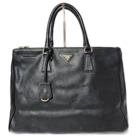 PRADA Saffiano Grande Galleria Double Zip Tote Nero