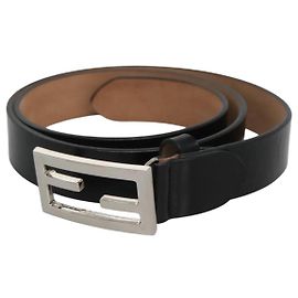 FENDI Gürtel aus Leder 41,3"" schwarz Auth sw412