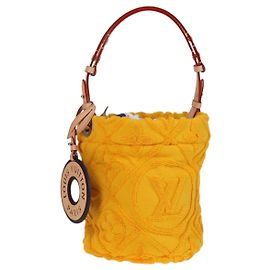 Louis Vuitton Borsa a Spalla Bucket LV Vacation Pile Gialla M25144 LV Auth KD246SM