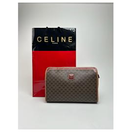 Céline Clutch in pelle vintage Celine Paris marrone