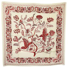 Foulard in seta rosso e bianco Christian Dior