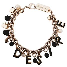 Delizioso bracciale DOLCE & GABBANA acciaio dorato "Desire" con charms