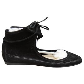 Ballerine Jimmy Choo Nere in Camoscio