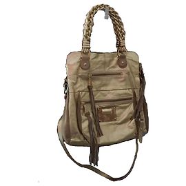 Patrizia Pepe Leather Handbag Golden