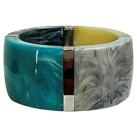 Stupendo bracciale DOLCE & GABBANA alto rigido turchese e multicolore