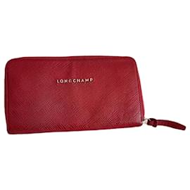Longchamp Companion Wallet Burgundy Leather