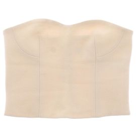 Stella Mc Cartney Top bustier de lana Stella McCartney Camel