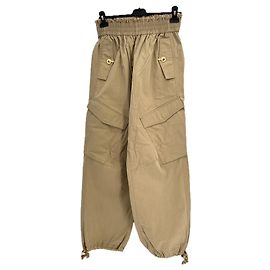 Autre Marque DION LEE Cargo Hose Camel Baumwolle Größe 36