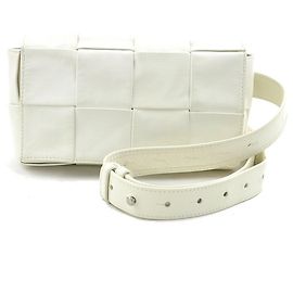 Marsupio in pelle bianca Bottega Veneta