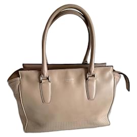 Borsa Coach in pelle beige