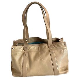 Borsa Longchamp in pelle beige