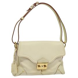 LOUIS VUITTON Suhari Resensual Shoulder Bag White M95845 LV Auth 123753