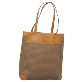 GUCCI Micro GG Supreme Tote Bag aus PVC Beige Gold 002 39 0173 Auth ki5697