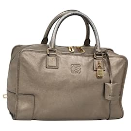 LOEWE Anagram Amazona 36 Handtasche aus Leder in Goldton Auth gh130