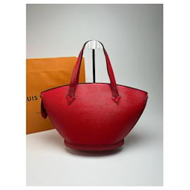 Borsa vintage Louis Vuitton Saint Jacques in pelle EPI rossa