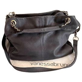 Borsa Vanessa Bruno in pelle Grigio Blu Scuro