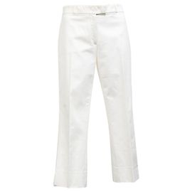 Pantalones de gabardina elástica Joseph Bing Court Light en algodón blanco