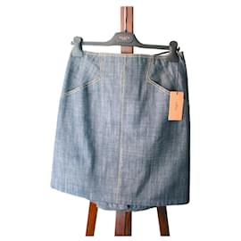 Falda vaquera Alaïa azul