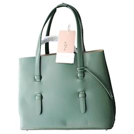 Alaïa Mina Handtasche aus grünem Leder