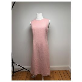 Vintage Balenciaga Wollkleid M rosa