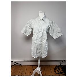 Vintage Issey Miyake Karierte Hemd Weiß M