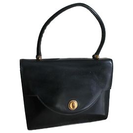 Hermès Engrenage Handtasche aus schwarzem Boxleder